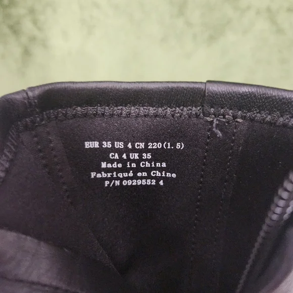 & Other Stories Black Leather Sock Heeled Ankle Boots - Picture 10 of 11